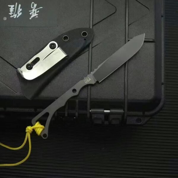 TOPS Rocky Mountain Peak Fixed Blade - 14C28N Steel Blade with Titanium Coating - Image 9