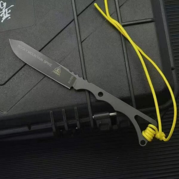 TOPS Rocky Mountain Peak Fixed Blade - 14C28N Steel Blade with Titanium Coating - Image 7