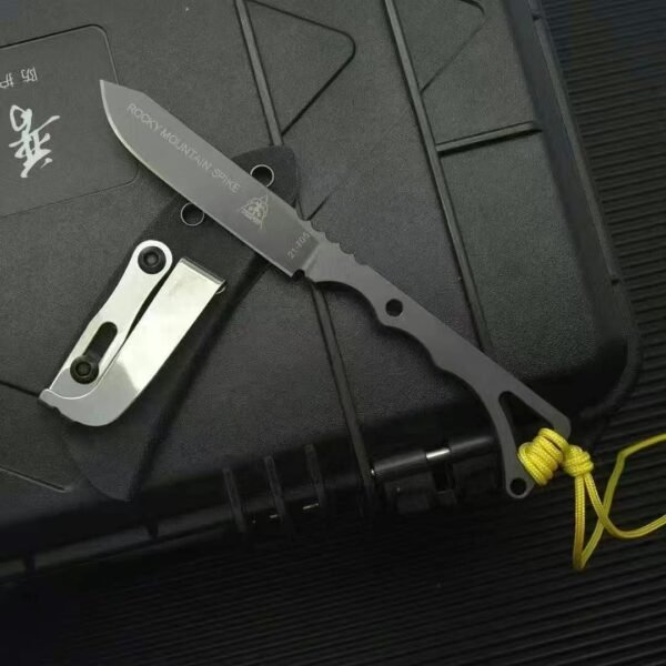 TOPS Rocky Mountain Peak Fixed Blade - 14C28N Steel Blade with Titanium Coating - Image 4