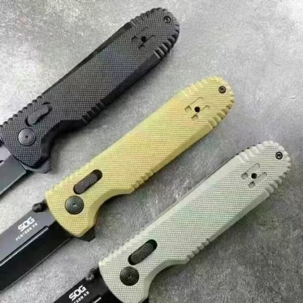 SOG Pentagon XR Folding Knife - CTS-XHP Steel Blade with Nitride Titanium Coating - Image 7