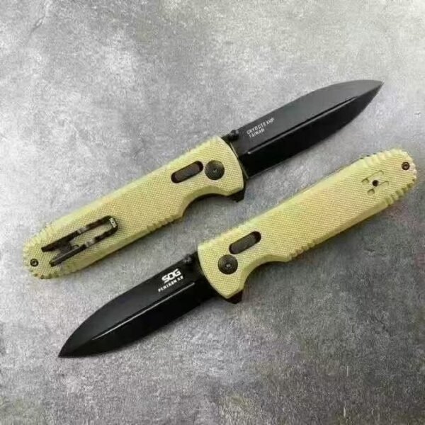 SOG Pentagon XR Folding Knife - CTS-XHP Steel Blade with Nitride Titanium Coating - Image 6