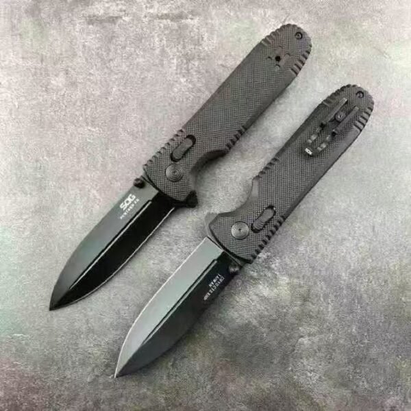 SOG Pentagon XR Folding Knife - CTS-XHP Steel Blade with Nitride Titanium Coating - Image 5