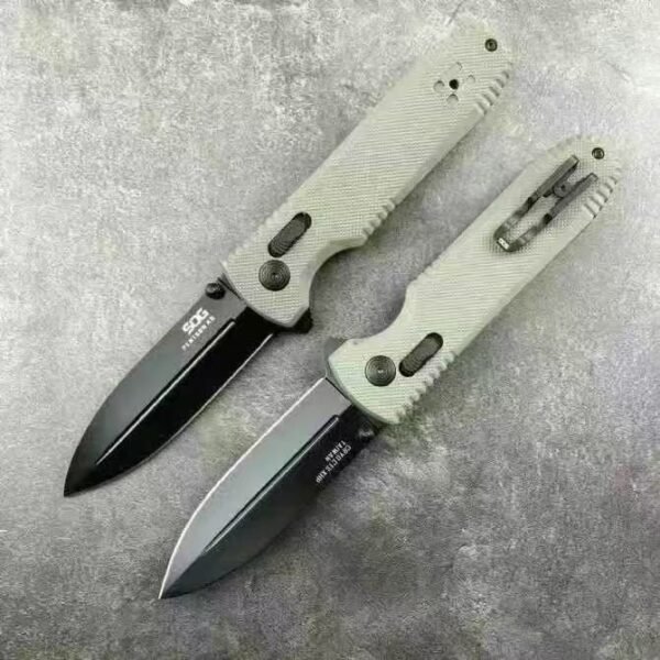 SOG Pentagon XR Folding Knife - CTS-XHP Steel Blade with Nitride Titanium Coating - Image 4