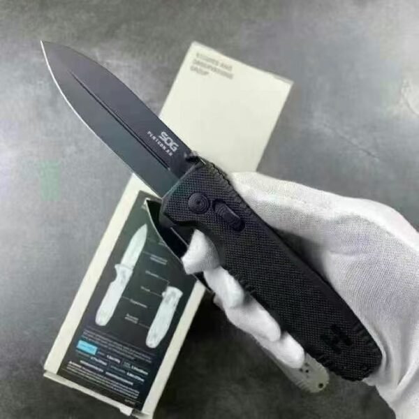 SOG Pentagon XR Folding Knife - CTS-XHP Steel Blade with Nitride Titanium Coating - Image 3