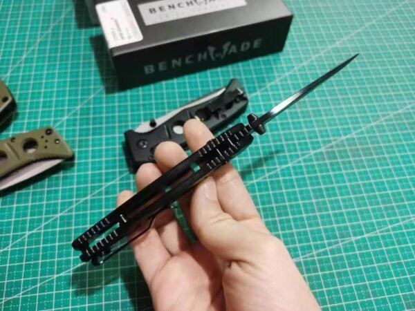 Benchmade 273FE-2 MINI Folding Knife - 440C Steel Blade with Stonewash Finish G10 Handle - Image 5