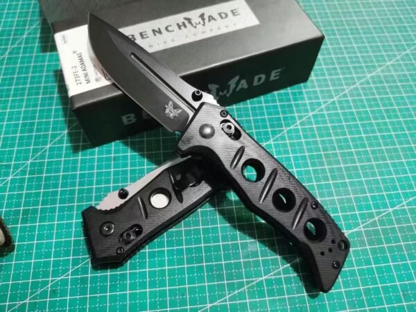 Benchmade 273FE-2 MINI Folding Knife - 440C Steel Blade with Stonewash Finish G10 Handle