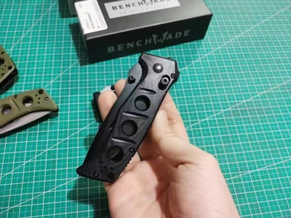 Benchmade 273FE-2 MINI Folding Knife - 440C Steel Blade with Stonewash Finish G10 Handle - Image 2