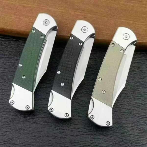[Button-Upgraded Version] EDC Folding Knife for Fidgeting High-Temperature Heat Treated Blade - Image 3