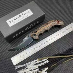 Benchmade BM865 Folding Knife - CPM-S90V Steel Blade with Gray Titanium Coating