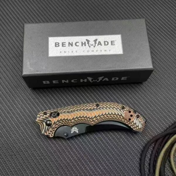 Benchmade BM865 Folding Knife - CPM-S90V Steel Blade with Gray Titanium Coating - Image 3