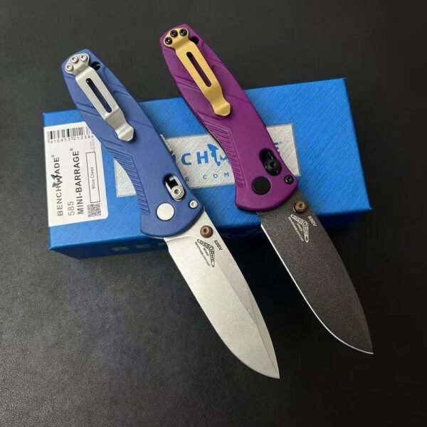 2025 New Butterfly Benchmade 585 Mini Raindrop Folding Knife (Fiberglass handle) - Image 2