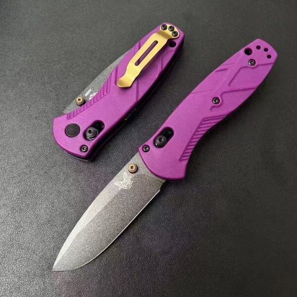 2025 New Butterfly Benchmade 585 Mini Raindrop Folding Knife (Fiberglass handle) - Image 5
