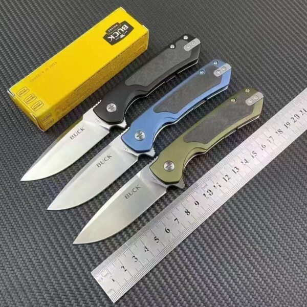 American BUCK714Z 59-60HRC EDC outdoor mountaineering, camping and wild folding knife