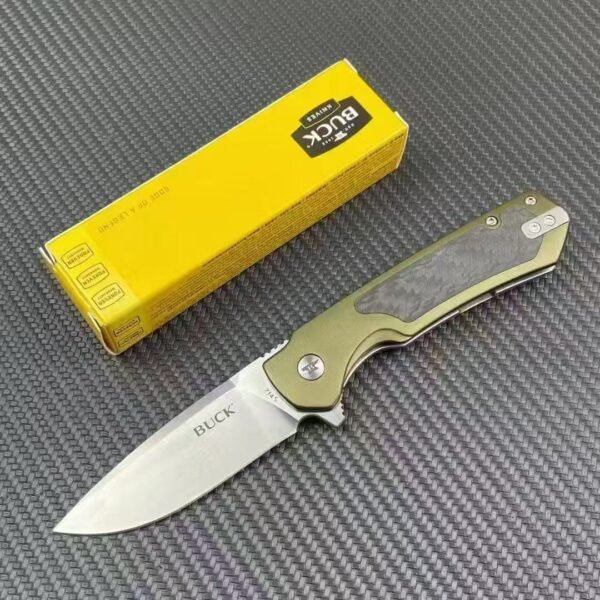 American BUCK714Z 59-60HRC EDC outdoor mountaineering, camping and wild folding knife - Image 3