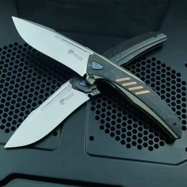 Kevin Venome-M398 New material + Quick-opening fin titanium alloy battle axe - Image 8
