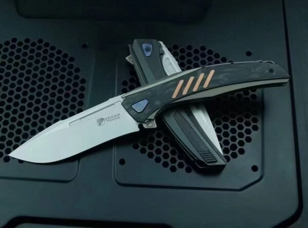 Kevin Venome-M398 New material + Quick-opening fin titanium alloy battle axe - Image 3