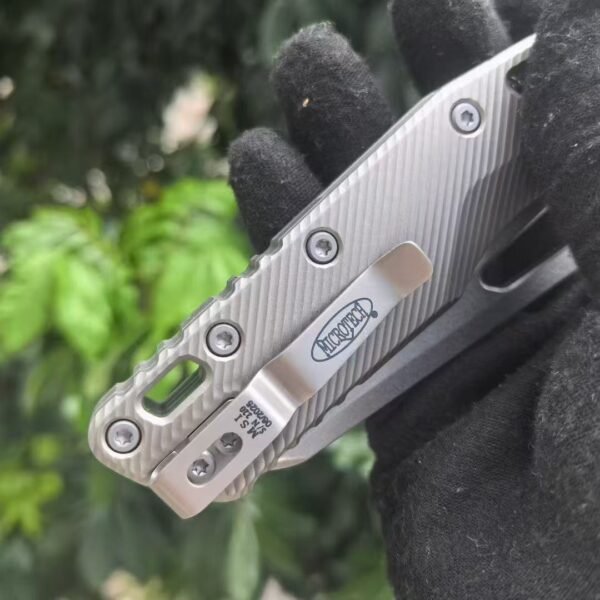 Microtech M390MK VG10 Malaysian Leather Steel MSI titanium Alloy version - Image 7