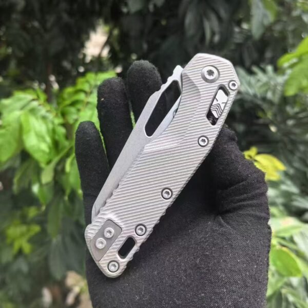 Microtech M390MK VG10 Malaysian Leather Steel MSI titanium Alloy version - Image 6