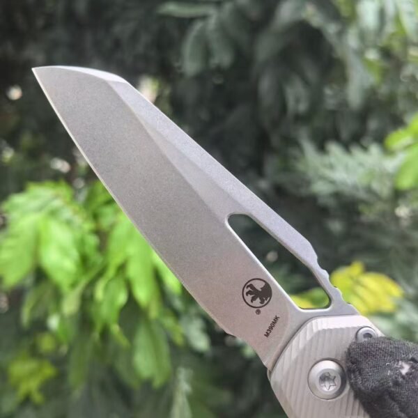 Microtech M390MK VG10 Malaysian Leather Steel MSI titanium Alloy version - Image 3