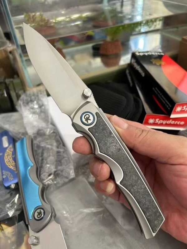 QK War Eagle VG1059-61HRC Vacuum Cryogenic Heat Treatment Folding knife - Image 8