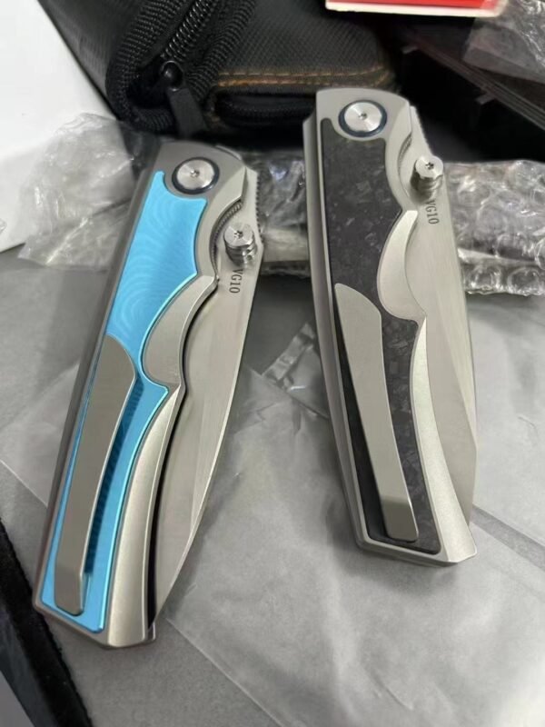QK War Eagle VG1059-61HRC Vacuum Cryogenic Heat Treatment Folding knife - Image 2
