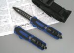 Super Fine Imitation Microtech Saint Beetle Double Striker Straight Jump (Blue) - Image 3