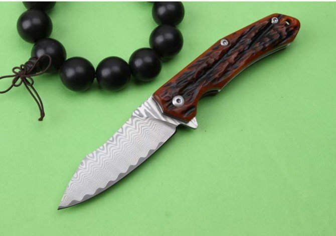 2016072773744753 Thomas City Hunter ( Damascus Folding Knife ) - Image 1