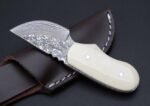 Animal bone hilt - Damascus miniature small dagger - Image 4