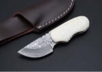 Animal bone hilt - Damascus miniature small dagger