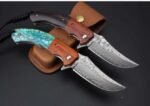 Queen Bee - Damascus Quick Open Folding Knife - Image 2
