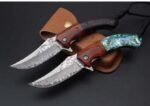 Queen Bee - Damascus Quick Open Folding Knife