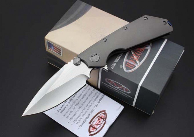 2016122284078833 Microtech DOC (Death on Contact) Titanium Folding Knife - Image 1