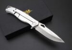 Damascus - Mountain Hog Swordfish Bearing Fast Opening Folding Knife - Image 2