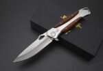Damascus - Mountain Hog Swordfish Bearing Fast Opening Folding Knife