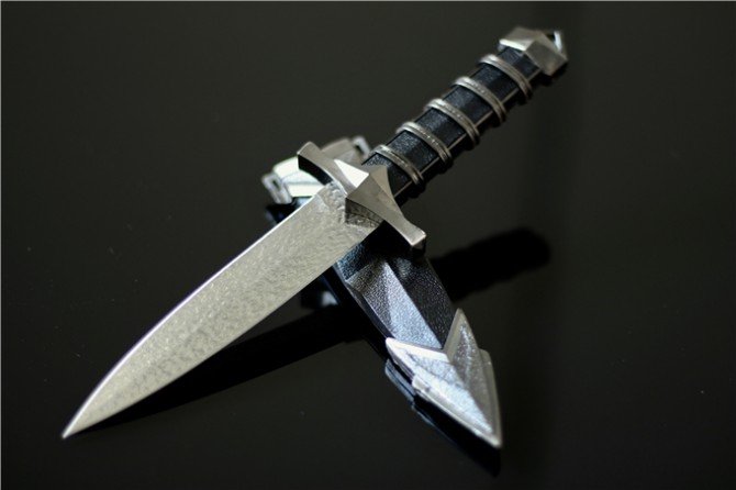 2019022278546329 Damascus Steel Benevolent Han Sword - Image 1