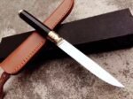 Korean-style Mini Hunting Knife (Ebony Handle) - Image 2