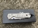 Christoph Damascus Titanium Handled Folding Knife (Wave Pattern) - Image 9