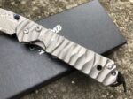 Christoph Damascus Titanium Handled Folding Knife (Wave Pattern) - Image 7