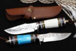 Damascus - Small Samurai Forged Handmade Knife ( Pointed Version ) - Image 8