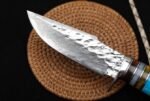 Damascus - Small Samurai Forged Handmade Knife ( Pointed Version ) - Image 6