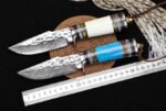 Damascus - Small Samurai Forged Handmade Knife ( Pointed Version )