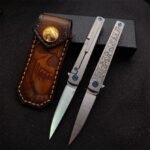 New Bee MS3 Titanium Handle Quick Opening Folding Knife - Image 7