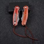 VG10 Damascus-Horn Shark Folding Knife - Image 6