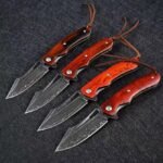 VG10 Damascus-Horn Shark Folding Knife - Image 2