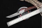 VG10 Damascus - Cold Moon Grain Boxwood Folding Knife