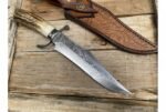 Supreme Wild Antler Damascus Collector's Knife - Image 3