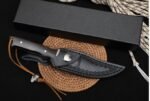 Gale High-End Small Hunting Knife ( Black Handle ) - Image 10