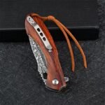 VG10 Damascus-Flounder Folding Knife - Image 9
