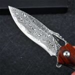 VG10 Damascus-Flounder Folding Knife - Image 8
