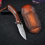 VG10 Damascus-Flounder Folding Knife - Image 7